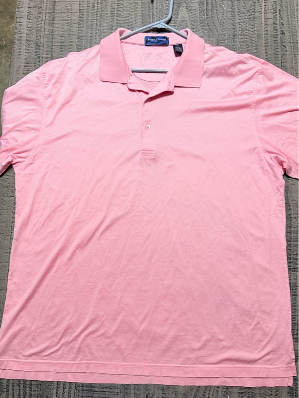 Stretch Cotton Polo Shirt - Pink